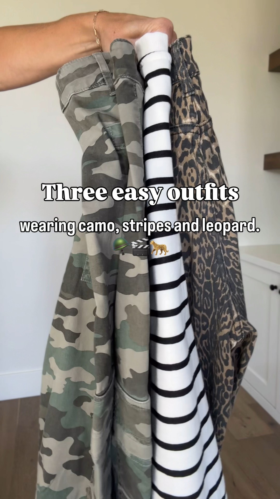 Stripes, leopard and camo — 3 easy outfits wearing these most-loved prints! Best part, most pieces are very affordable.

Sizing:
Everything fit tts, except . . .
Size down in brown belt
Size up in leopard jeans 
Size down in dark grey T shirt
Size down 1/2 size in all adidas sneakers 

#LTKOver40 #LTKFindsUnder50 #LTKMidsize