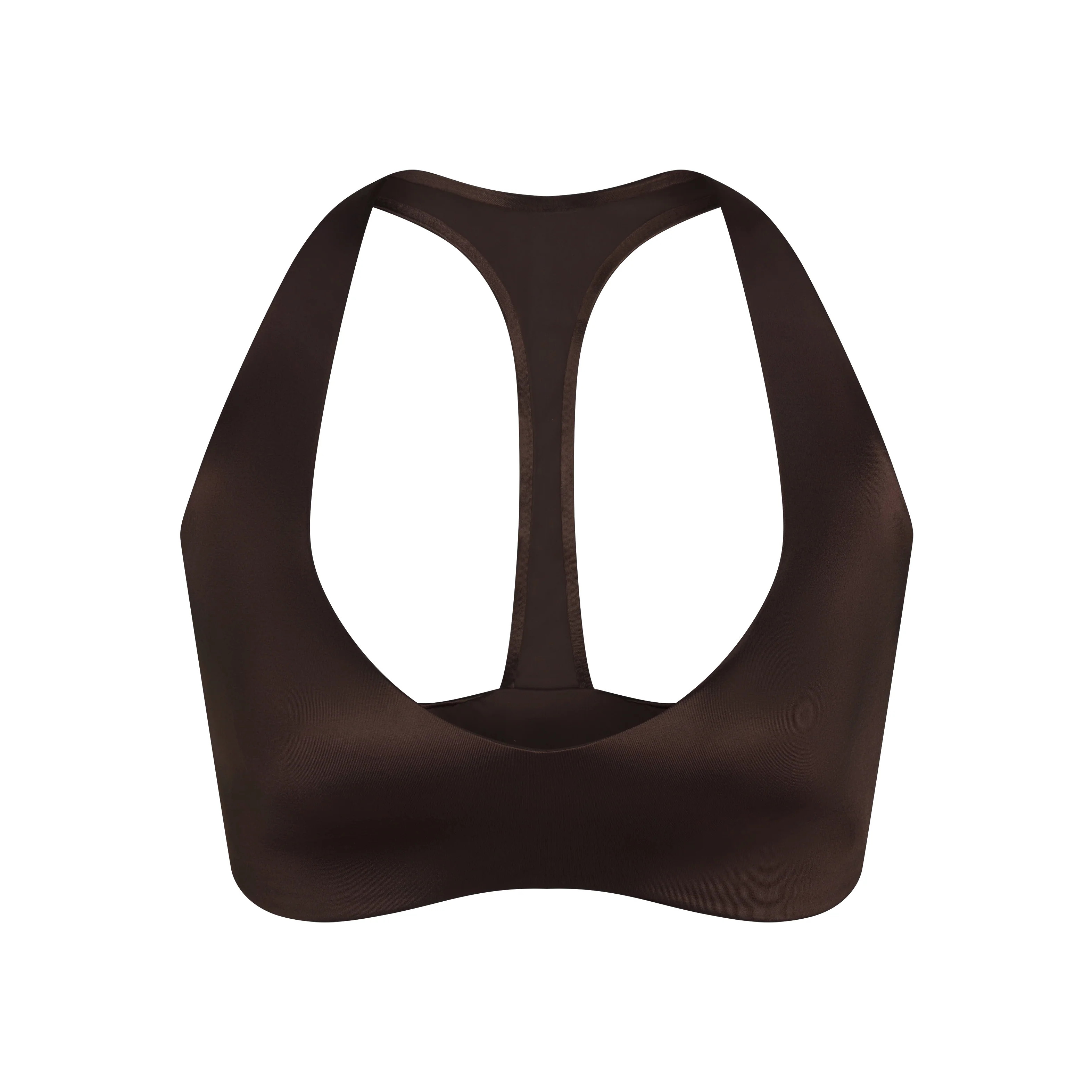 SKIMS Plunge T-Back Bra | Deep Neutral | Small | NikeSKIMS Satin Shine | SKIMS (US)