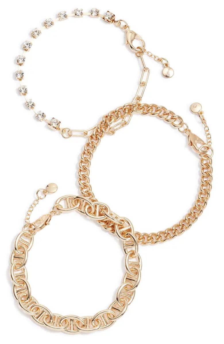 Assorted Set of 3 Chain Bracelets | Nordstrom