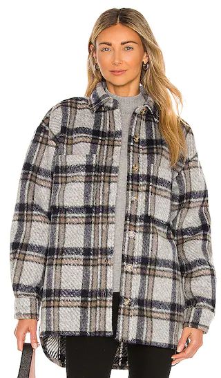 Checked Flannel Shirt in Blue Check | Revolve Clothing (Global)