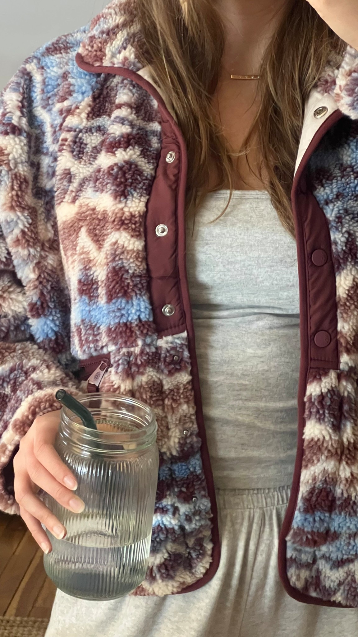 Cozy winter morning outfit of the day! 💕☃️❄️

In my Abercrombie wide leg lounge pants and matching 90s cami, as well as my Free People Hit The Slopes jacket!

#LTKootd #LTKValentine #LTKmorningroutine