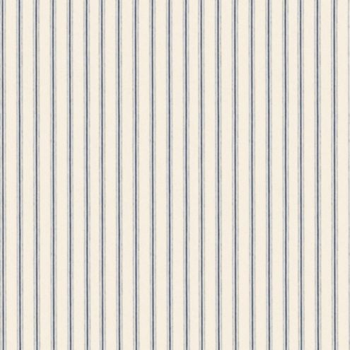 Vintage Ticking Stripe Navy Fabric by the Yard | Ballard Designs, Inc.