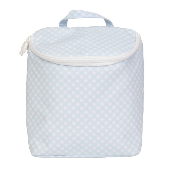 The Bottle Bag Blue Gingham by Apple of My Isla | Lila and Hayes