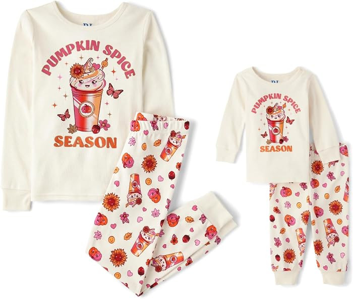 The Children's Place Baby and Kids' Sibling Matching Halloween and Holiday Pajama Sets, Cotton | Amazon (US)