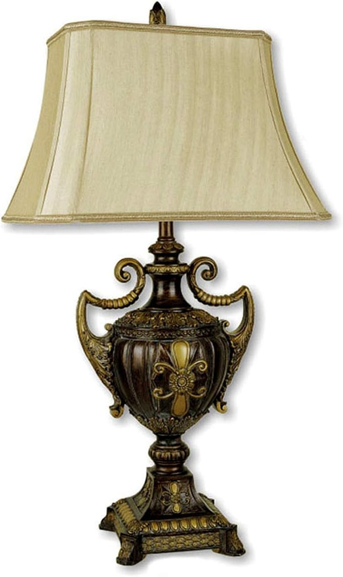 ORE International 30" Urn-Shape Table Lamp - Antique Gold | Amazon (US)
