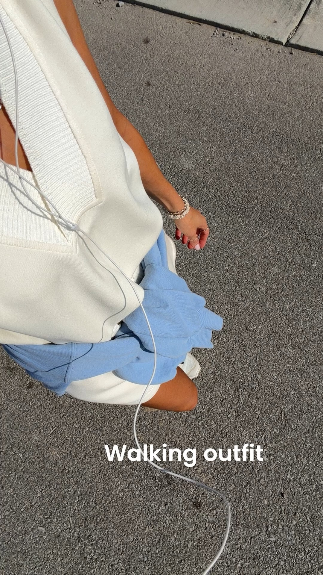 Walking outfit - size xs on set and small on sweatshirt

#LTKmorningroutine #LTKselfcare #LTKOver40