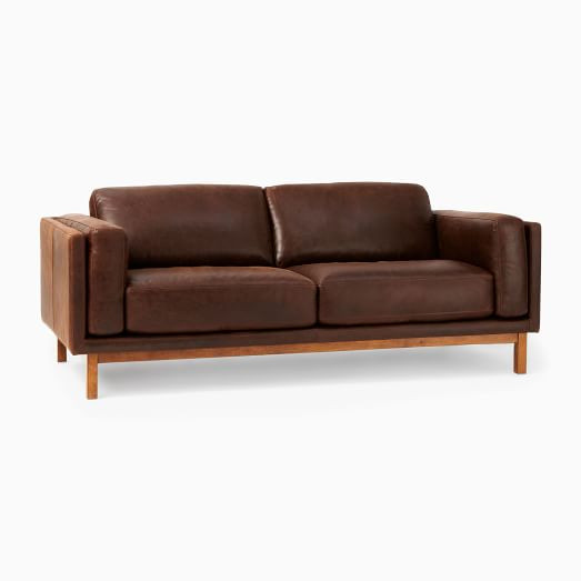 Dekalb Leather Sofa (85") | West Elm (US)