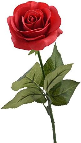 Red Rose Artificial Flowers, 1Pc 17" Single Red Rose for Mother's Day Home Decor Centerpieces Par... | Amazon (US)