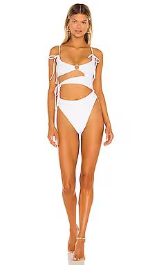 Tularosa Paisley One Piece in White from Revolve.com | Revolve Clothing (Global)