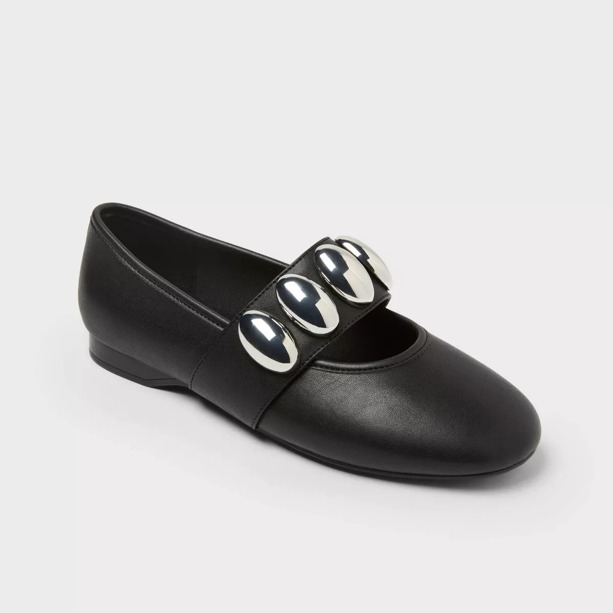 Women’s Genevieve Oversized Dome Stud Mary Jane Flats with Memory Foam Insole – A New day™ ... | Target