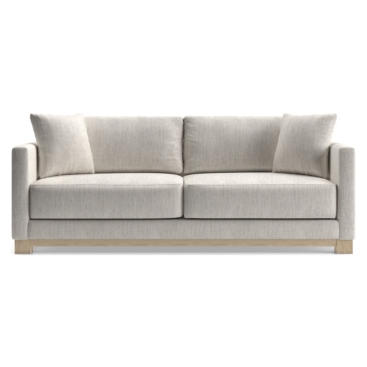 Gather Wood Base Sofa 88" + Reviews | Crate & Barrel | Crate & Barrel