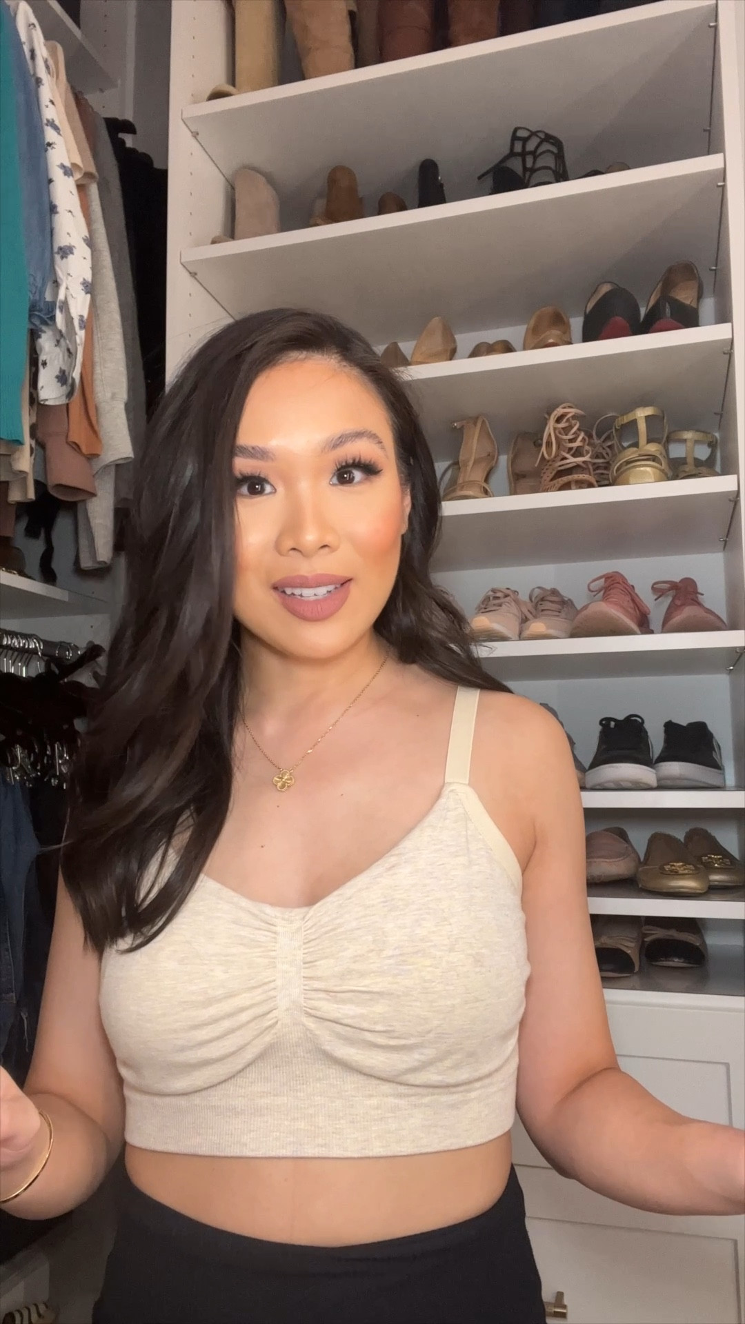 My favorite pumping bra is buy one get one 60% off! This exact bra is the one I use the most when pumping and holds the flanges for my spectra pump. I have both size small and medium. The small fits perfectly, but if you are still doing middle of the night pumps, I would recommend getting one size up for extra comfort. 

#LTKfamily #LTKbaby #LTKsalealert