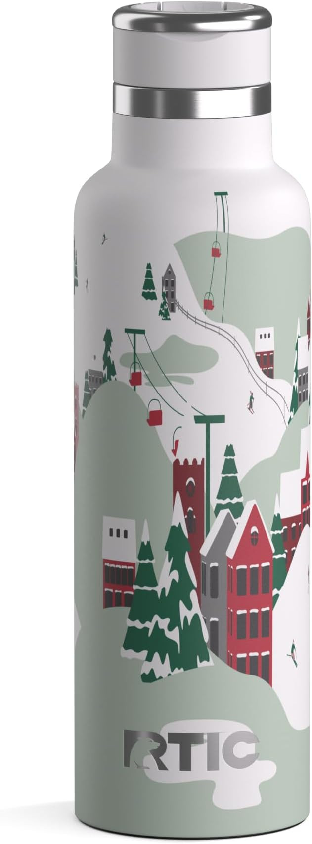 RTIC 20oz Journey Bottle Metal Ceramic Lined Stainless Steel Vacuum Insulated, BPA Free, Reusable... | Amazon (US)