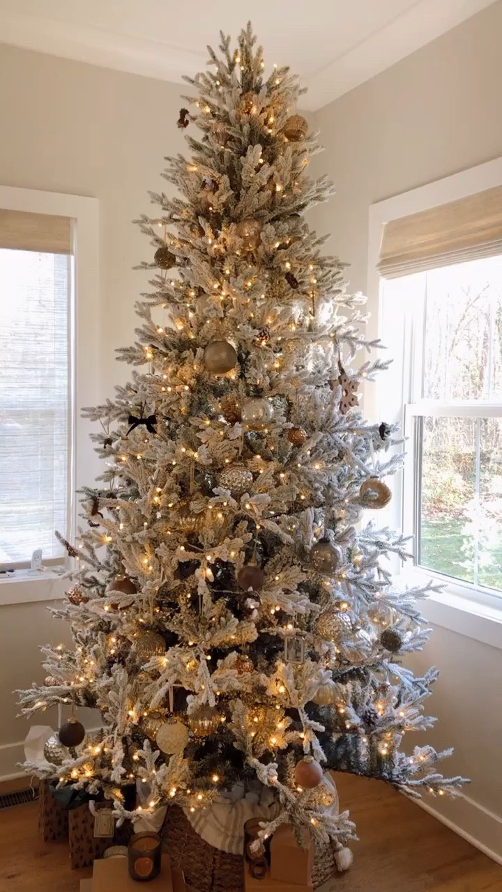 My 9 ft Christmas tree from Home Depot. Also comes in 7 ft! Most gorgeous flocked tree ever 

#LTKhome #LTKHoliday #LTKSeasonal