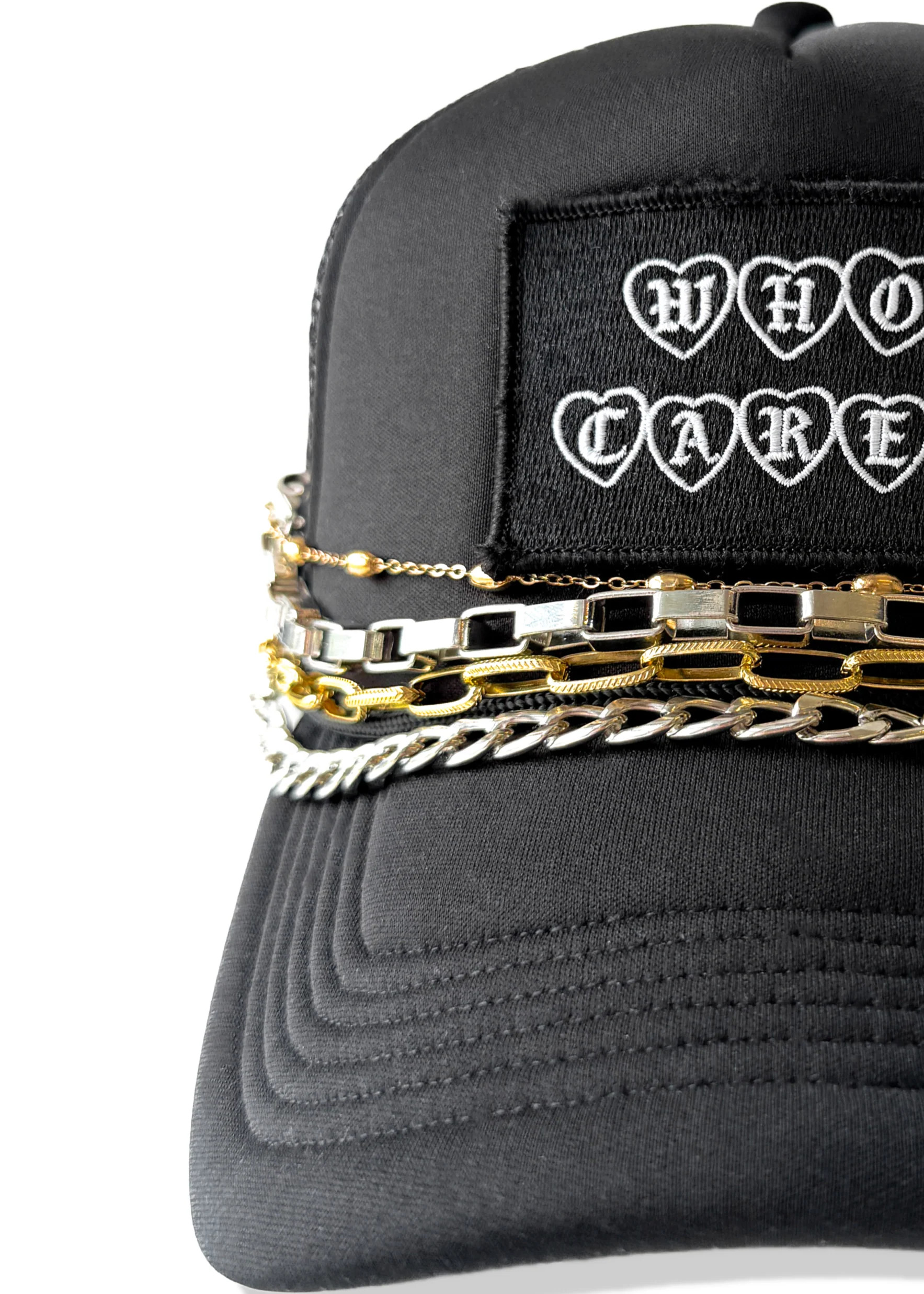 TRUCKER HAT CHAINS GOLD | Shop.app