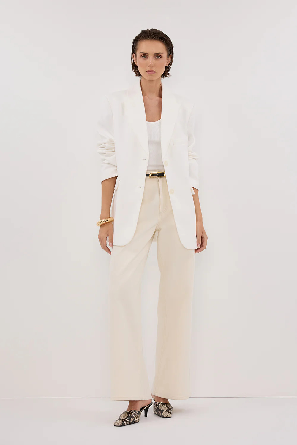 HARLEY WHITE BOYFRIEND BLAZER | DISSH