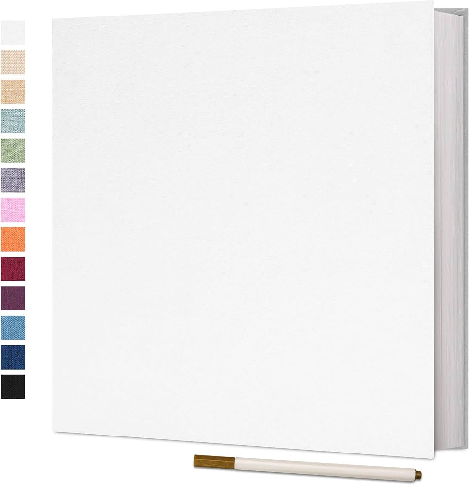 Vienrose Photo Album Self Adhesive 4x6 5x7 3x5 8x10 Scrapbook Album DIY Scrap Book with A Metalli... | Amazon (US)