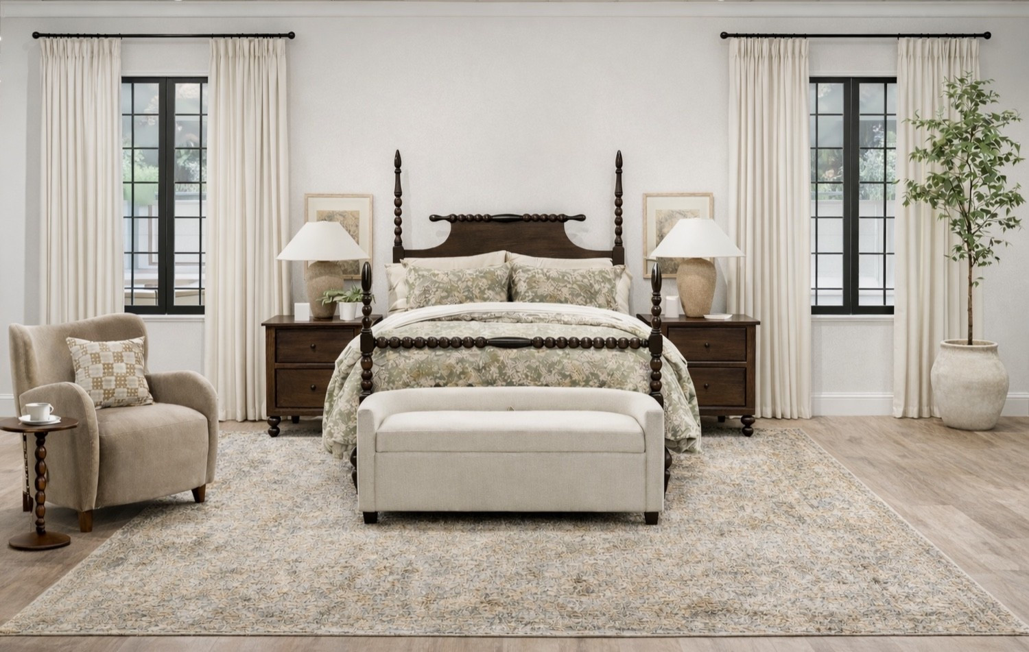 A WARM, COLLECTED BEDROOM DESIGNED FOR REST AND RETREAT
This bedroom design was created with one intention: to feel calm, grounded, and deeply inviting. It’s a space that leans into classic forms and soft, natural textures—nothing trendy, nothing fussy—just a bedroom that feels restful the moment you walk in. Read the full post at abigailamira.com

#LTKHome #LTKSeasonal