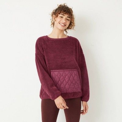 Women's High Pile Sherpa Pullover - JoyLab™ | Target