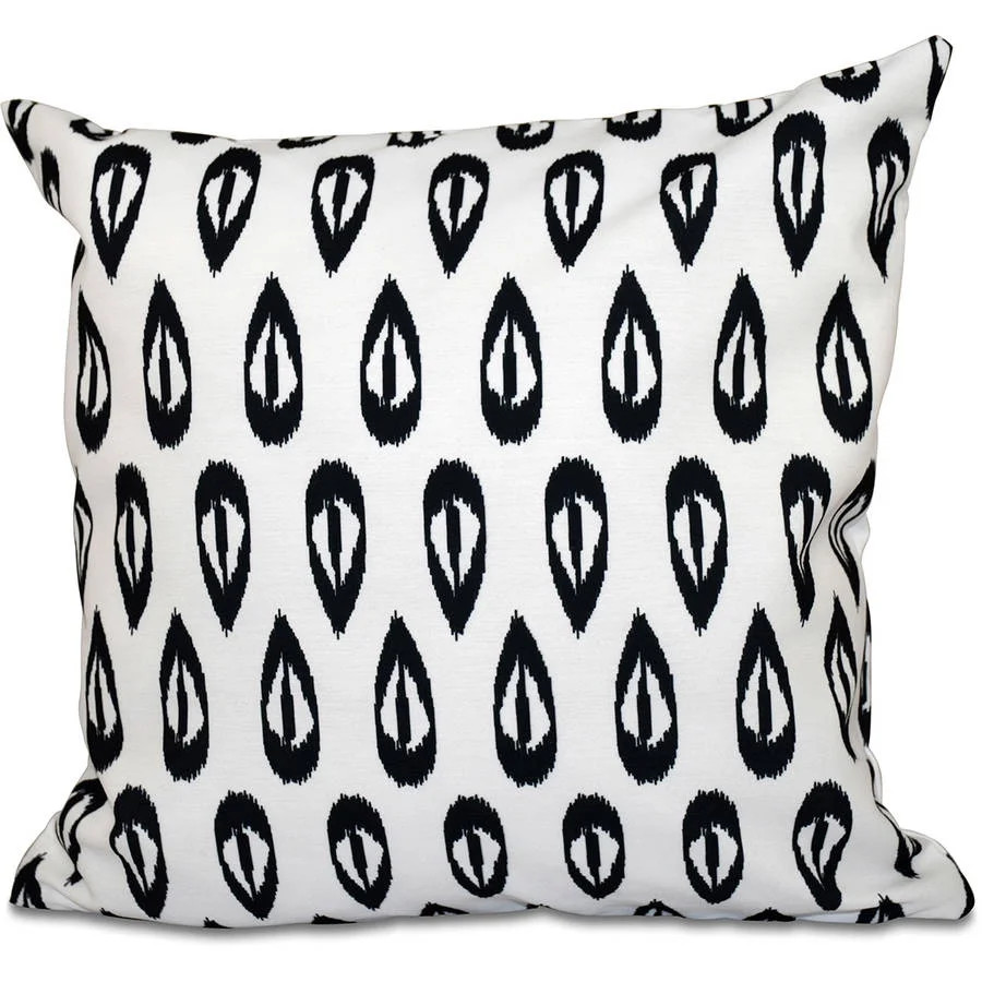 Simply Daisy 16" x 16" Ikat Tears Geometric Outdoor Pillow | Walmart (US)