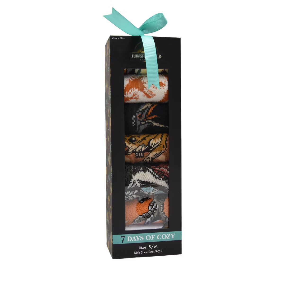 Boys' Jurassic 7 Days Of Cozy Socks - Ivory | Target