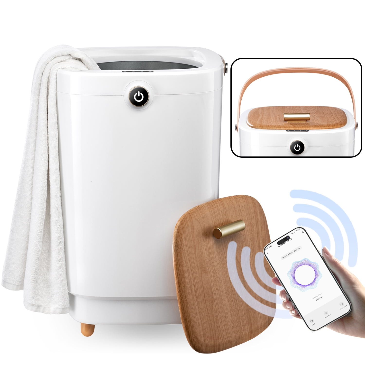 Towel Warmers for Bathroom 20L Towel Warmers Buckets Spa With 15/30/45/60 Timing，Luxury Large W... | Walmart (US)