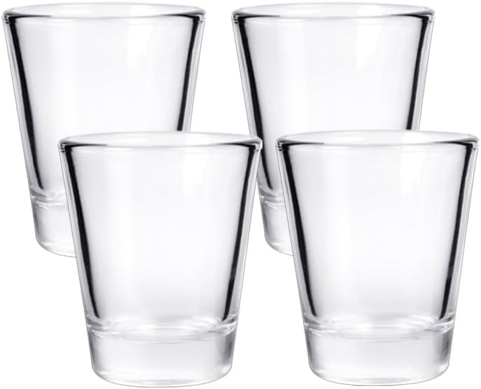 Lily's Home Shot Glasses, Premium 1.5oz Clear Acrylic Reusable Cups, Perfect for Any Liquor, Jello Shots, Condiments, Tasting, Sauce, Dipping and Food Sampling (Clear) | Amazon (US)