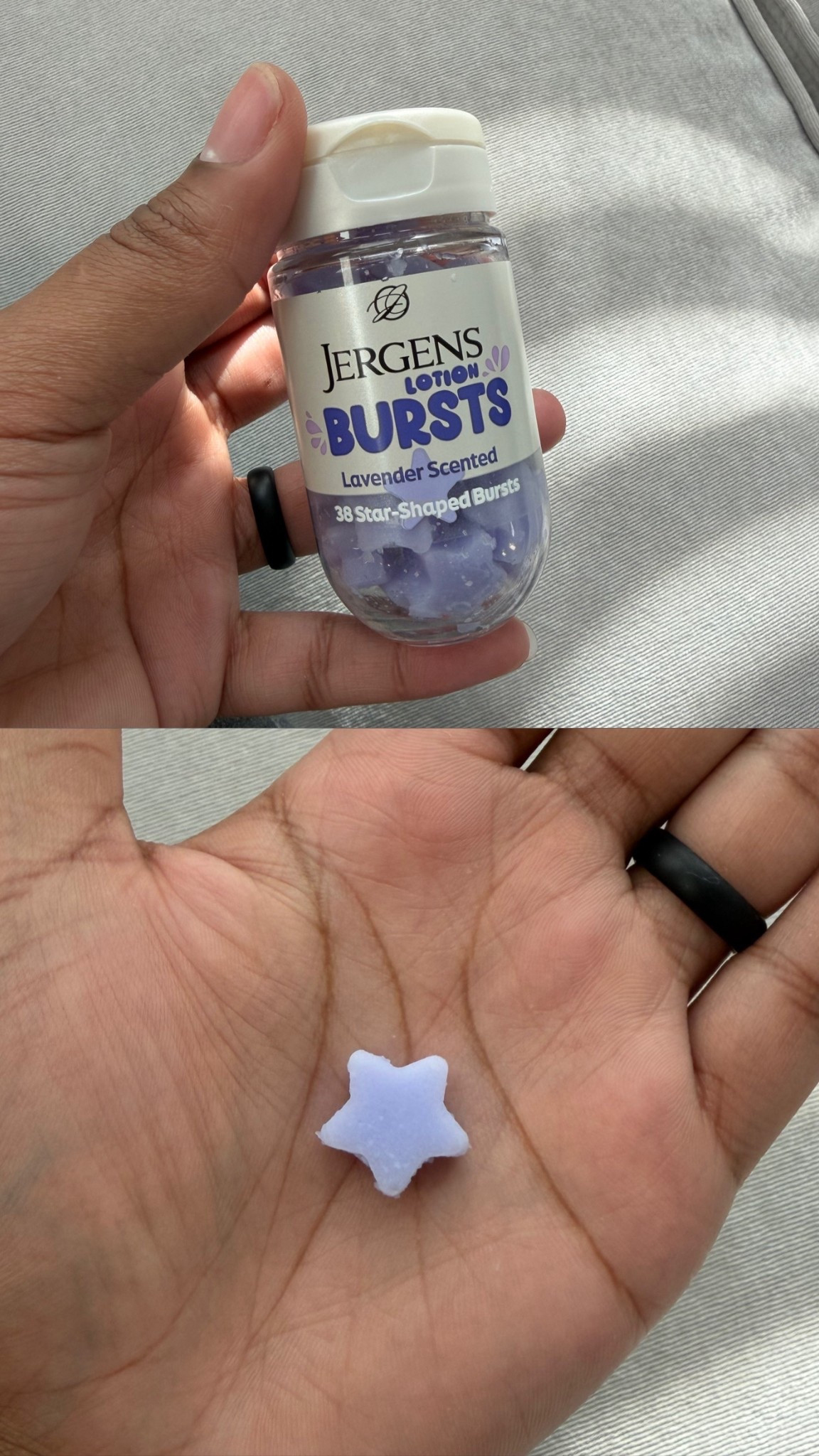 I have been absolutely loving these lotion bursts by Jergens ✨

They are so convenient.  I take them everywhere. Super hydrating, lightweight, and they smell amazing. If you’re a lavender girlie like me, you’ll be obsessed. 💜✨


#LTKmomlife #LTKGiftGuide #LTKselfcare