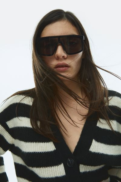 Oversized rib-knit cardigan | H&M (UK, MY, IN, SG, PH, TW, HK)