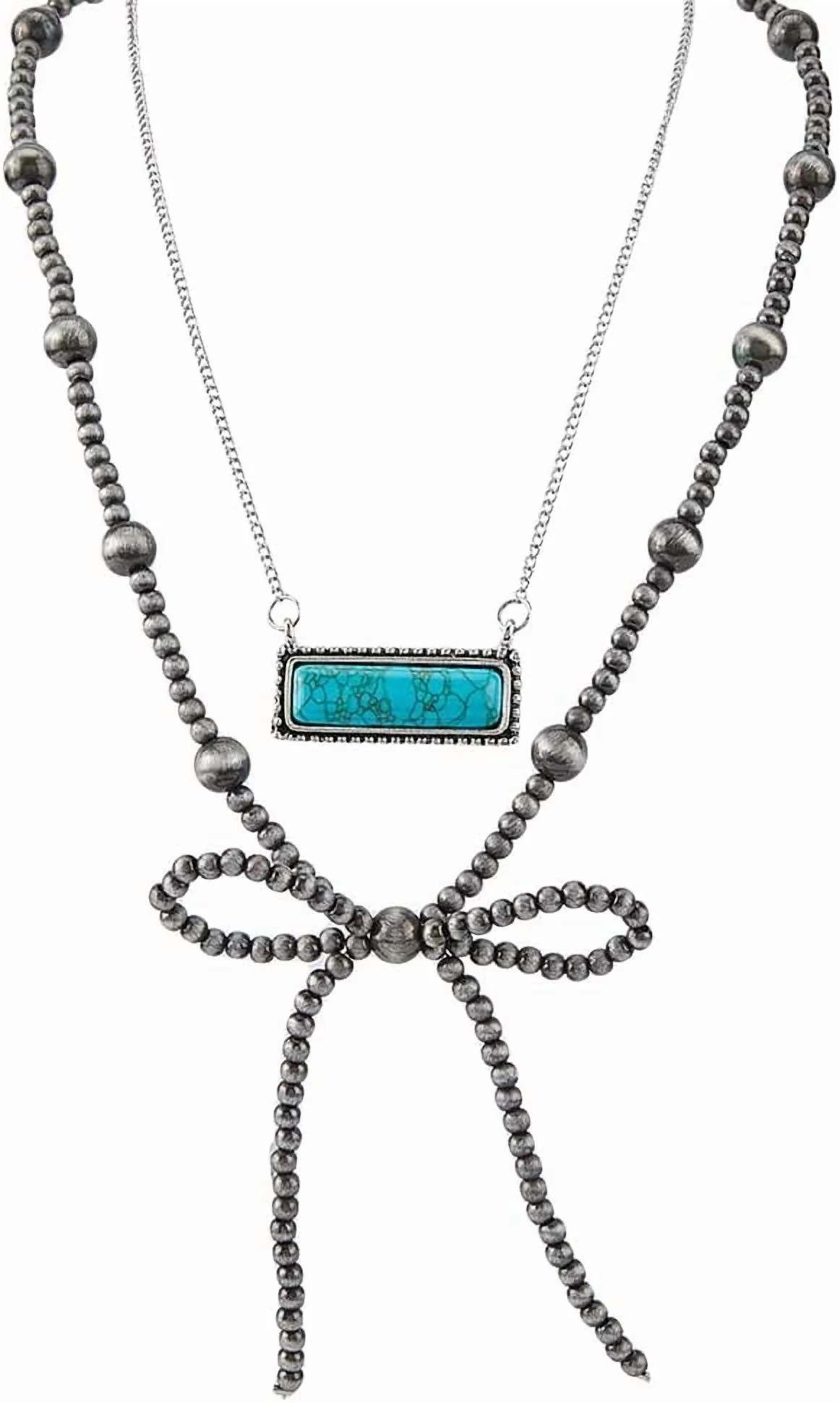 Western Necklaces for Women Turquoise Rodeo Necklace Western Pearl Necklace Cowgirl Turquoise Nec... | Walmart (US)