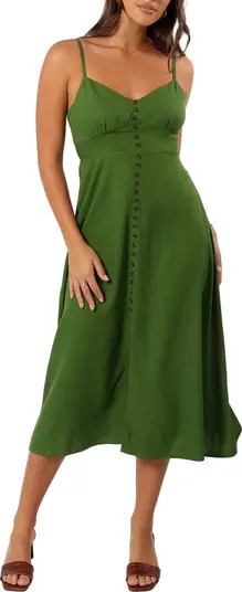 Darby Linen & Cotton Midi Sundress | Nordstrom