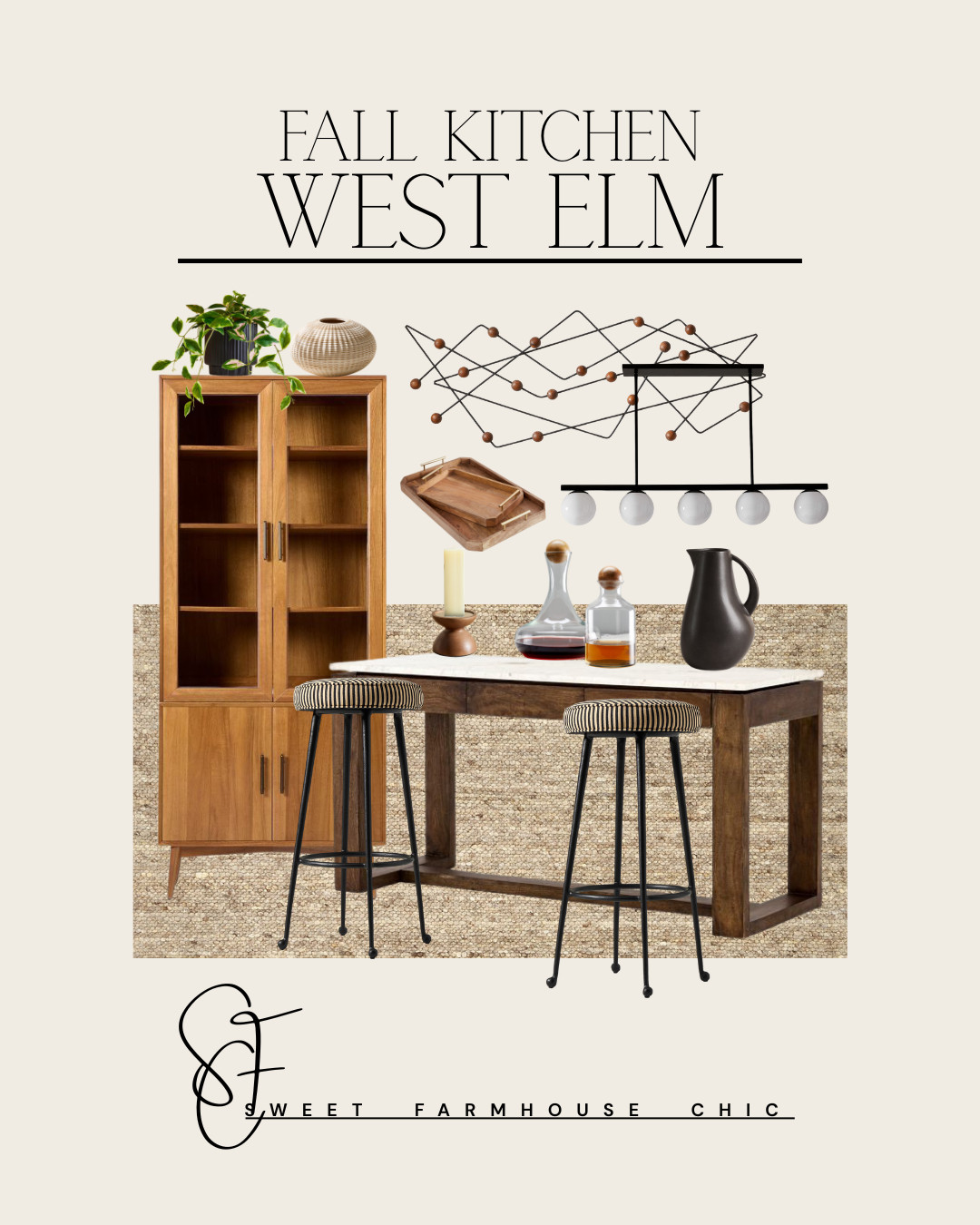 West Elm Fall Kitchen 

// Fall, Fall 2025, Fall Home, Fall Decor, Fall Home Decor, Fall Kitchen Decor, Kitchen, Kitchen Decor, West Elm, West West Elm, Kitchen Rug, Kitchen Cabinets, Kitchen Cabinet Hardware, Kitchen Cabinet Pulls, Kitchen Counter Decor, Kitchen Counter Stools, Kitchen Chandelier, Chandelier Dining Room, Kitchen Wall Art, Wall Art, Candle Holder, Candle Stick Holder, Bow Candle Holder, Kitchen Counter Tray, Bottle Storage, Vase, Ceramic Vase, Faux Plants, Plants 

 

#LTKSeasonal #LTKHome #LTKautumn
