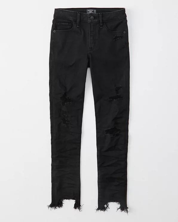 Mid Rise Super Skinny Ankle Jeans | Abercrombie & Fitch US & UK