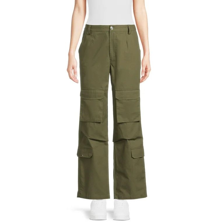 Liv & Lottie Juniors’ High-Rise Cargo Pants, 30” Inseam | Walmart (US)