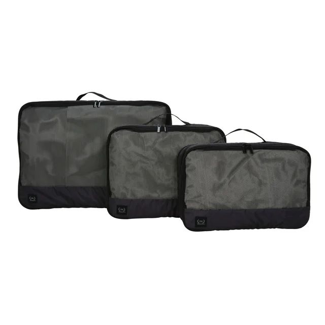 The Home Edit Expandable Travel 3 Piece Packing Cubes, Black | Walmart (US)