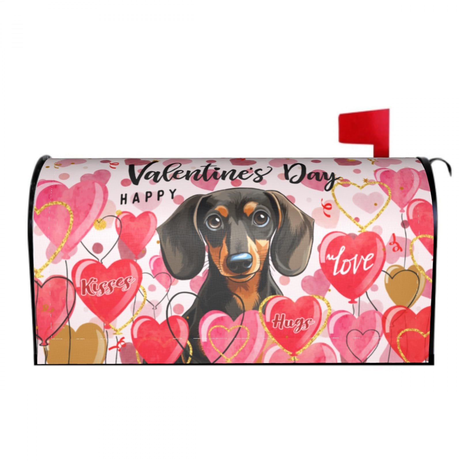 Giwawa Dachshund Valentines Day Mailbox Covers Magnetic Large Size 25.5 x 21 Valentine Weiner Dog... | Amazon (US)