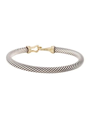 David Yurman Two-Tone Cable Classic Buckle Bracelet | The Real Real, Inc.