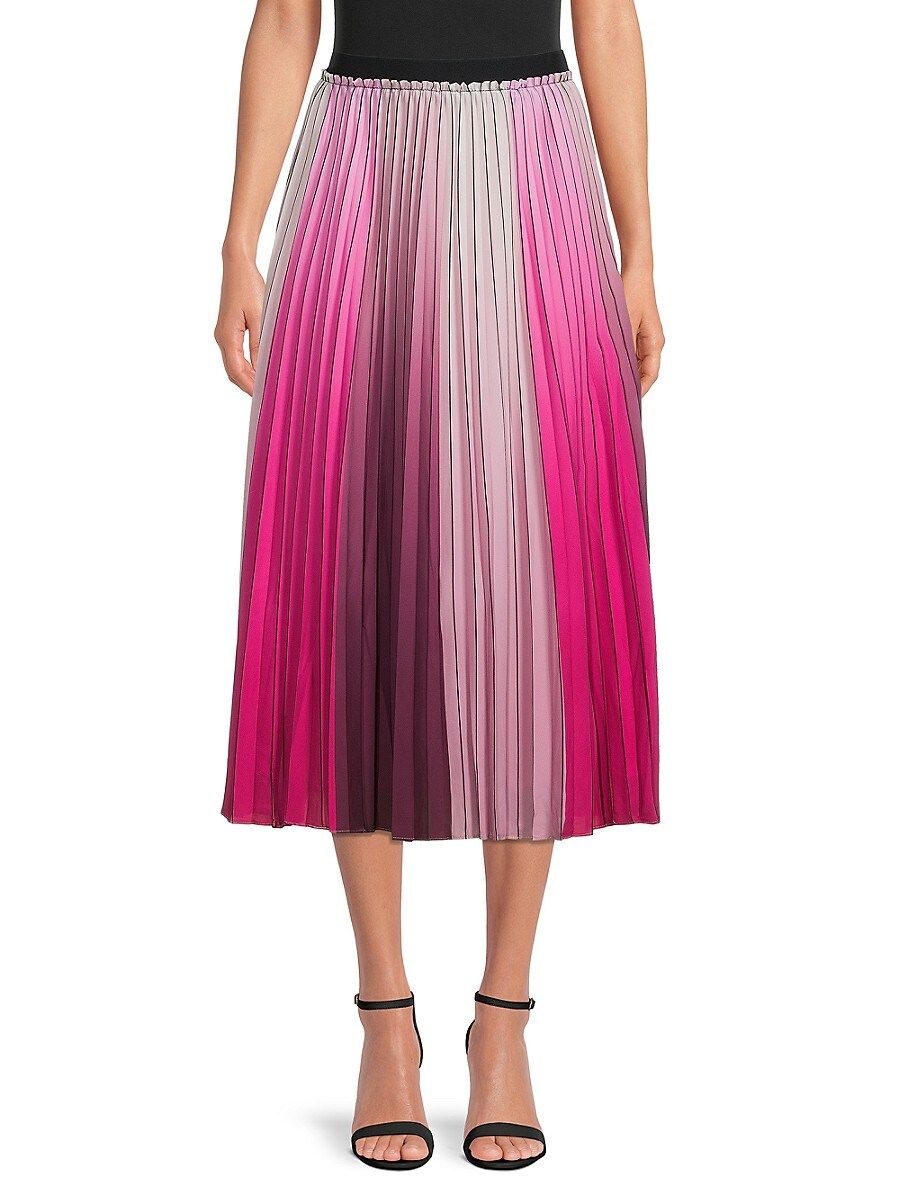 Ted Baker London Women's Pleated Midi Skirt - Pink - Size 0 (2) | Saks Fifth Avenue OFF 5TH