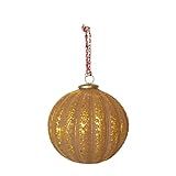 Creative Co-Op 8" Embossed Glass Ornament with Braided Hanger | Amazon (US)