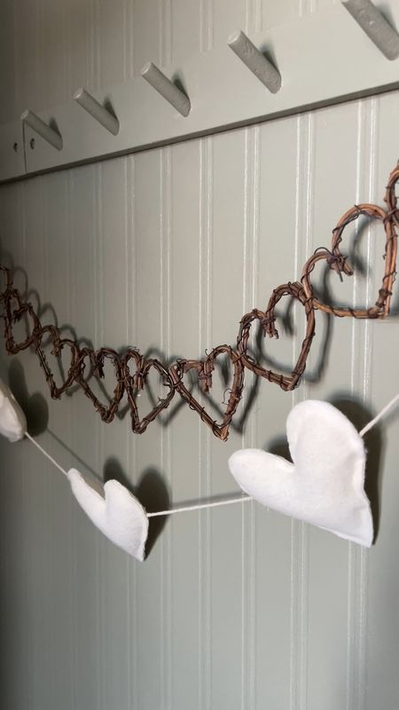 grape vine heart garland 🤎 another super simple diy for some neutral valentine's day decor

I got my hearts at hobby lobby but I’ve linked some similar ones from Amazon 

#neutralvalentinesdecor #diydecor #diyheartgarland #thriftedhome #neutralhome #neutralhomedecor #homedecoronabudget #budgethomedecor #moderncottage #rustichome #vintagedecor

#LTKSeasonal #LTKhome