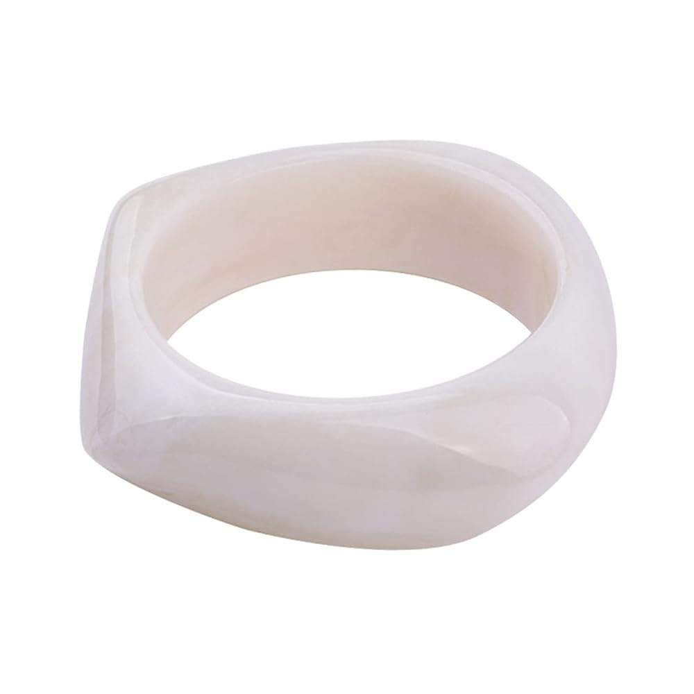 Caiyao Colorful Acrylic Resin Bangle Bracelet Wristbands Tortoiseshell Acetate Plate Cuff Bracele... | Amazon (US)