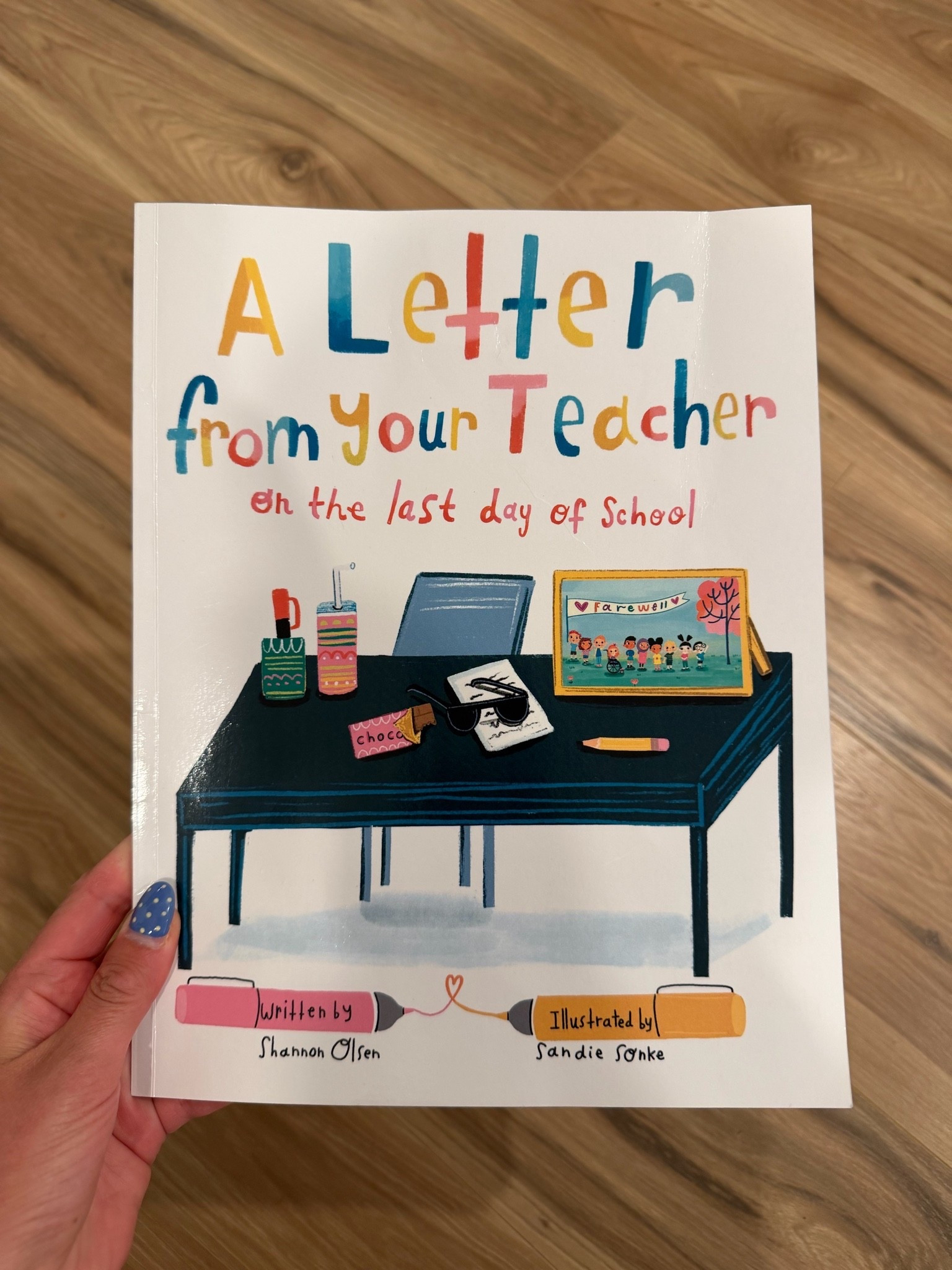 A letter from your teacher on the last day of school book! Every year at the end of the school year, Kamden’s teacher for that grade will write a note to him.

#LTKKids
