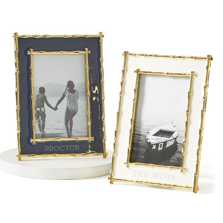 Gold Bamboo Border Photo Frame | Mark and Graham