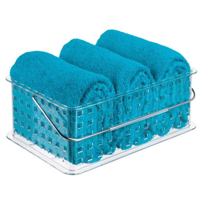 iDesign Storage Basket, 8.8 in. L X 5.3 in. W X 6.9 in. H Clear | Target