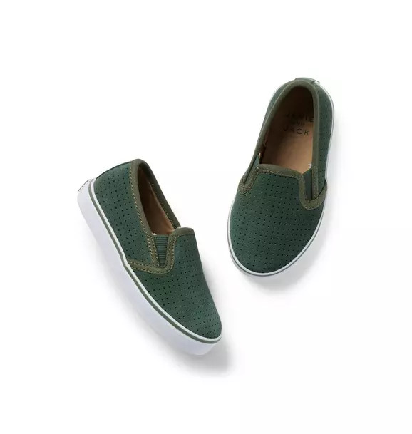 Perforated Suede Slip-On Sneaker | Janie and Jack