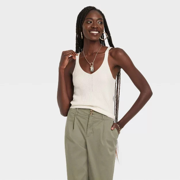 Women's Fine Gauge Sweater Tank Top - A New Day™ | Target