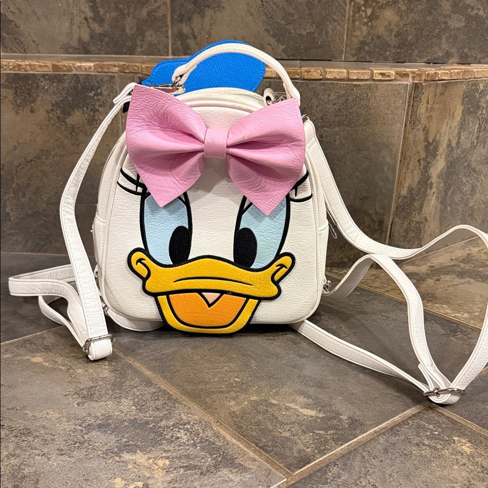 Loungefly White and Pink Character Backpack | Poshmark