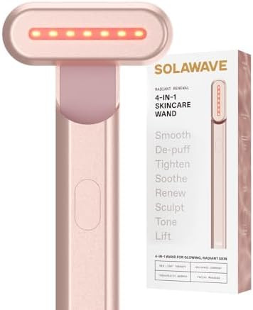 Solawave 4-in-1 Red Light Therapy Wand for Face & Neck | Beauty Device with Galvanic Current, Mas... | Amazon (US)