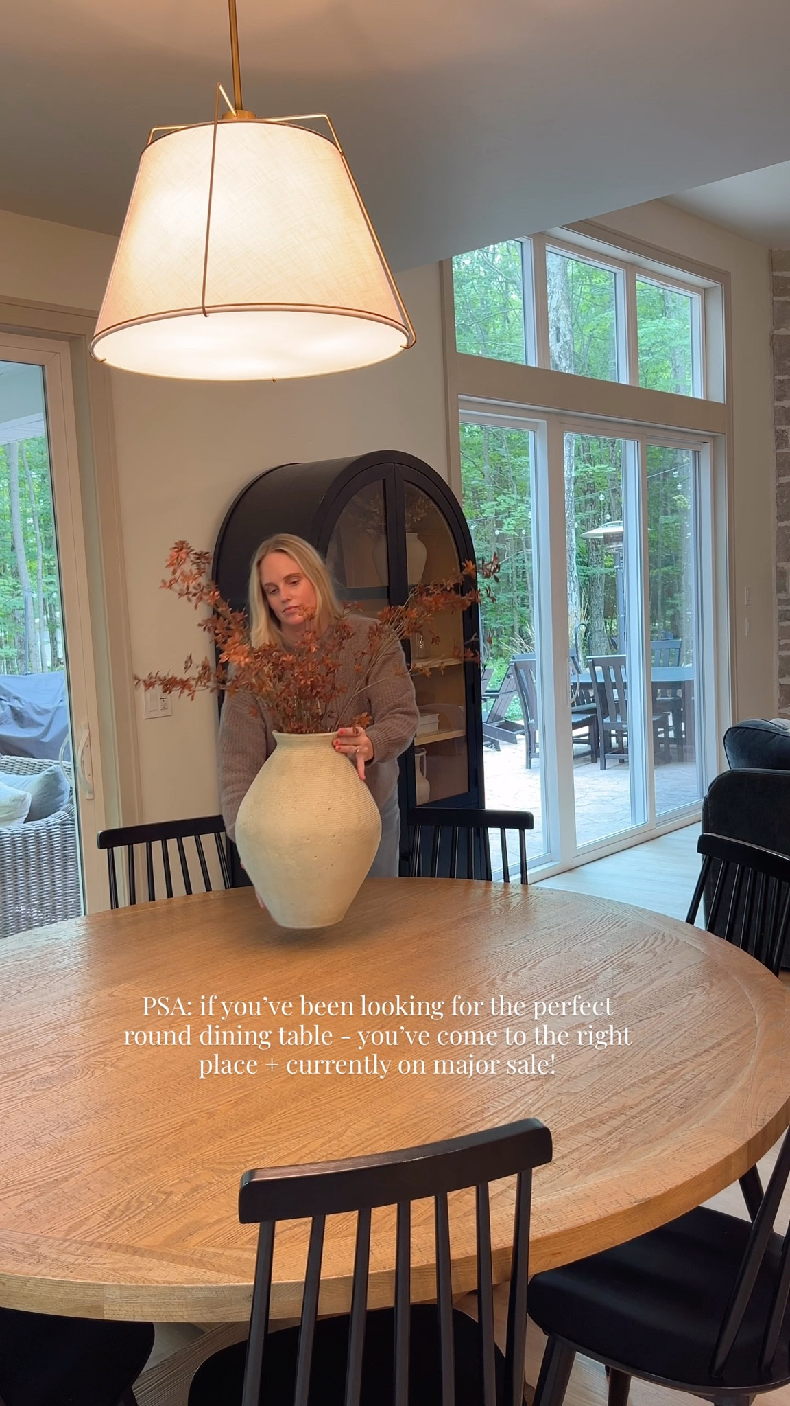 Our round dining table is on sale! 

#LTKSeasonal #LTKHome #LTKStyleTip