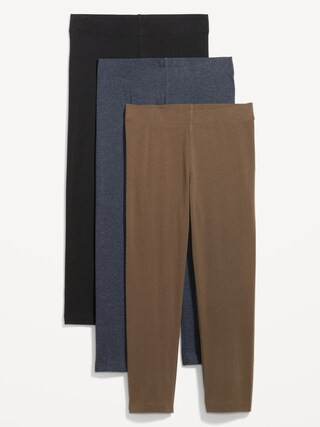 High Waisted Cropped Leggings 3-Pack | Old Navy (US)